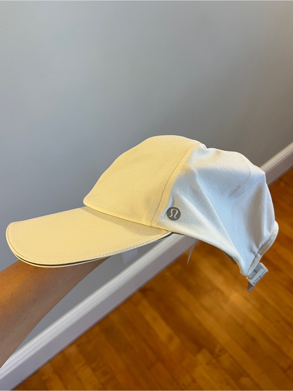 lululemon athletica Pale Yellow and White Performance Baseball Cap